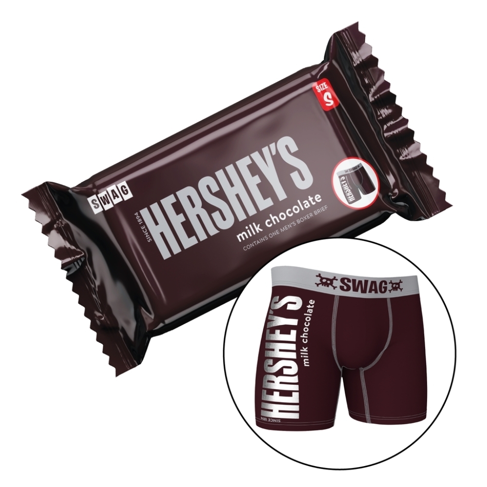 Swag Boxers Briefs Hershey  Milk Chocolate Size Medium Waist 31-33